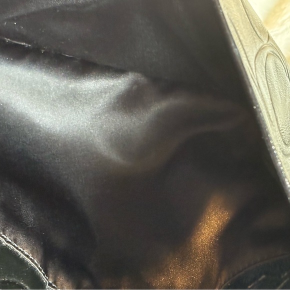 Coach Black Shoulder Bag with Embossed Pattern - Picture 11 of 15